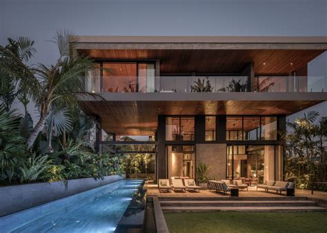 Modern House In Bali Incorporates The Lush Topography Into Its Design