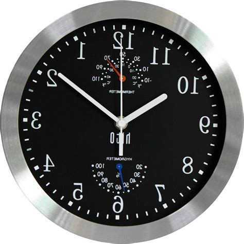 Modern Silent Wall Clock Non Ticking 10 Inch