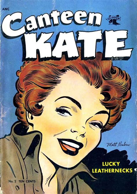 Daredevil's original yellow and red costume and style were designed by artist bill everett. Canteen Kate #2 - Matt Baker art & cover - Pencil Ink