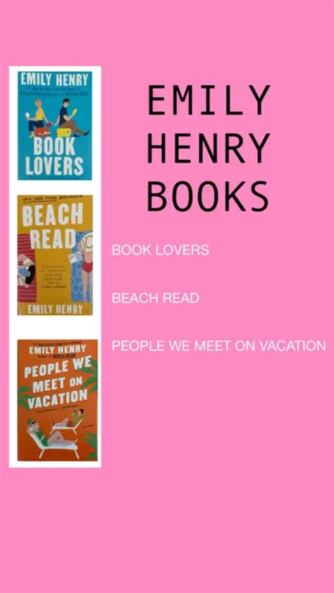 Emily Henry Books Booktok Beach Reading Book Lovers Books To Read