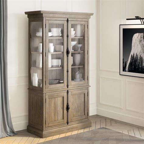 Glass china cabinet with lights. Ellenton Lighted China Cabinet | China cabinet, Tempered ...