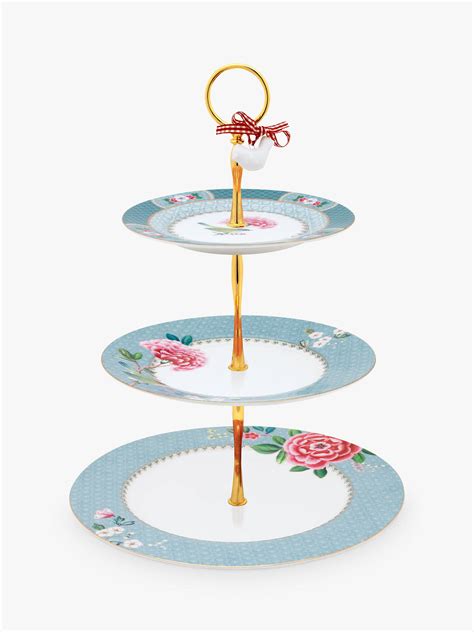 The tiers are crafted in walnut which boasts a beautiful shade. Pip Studio Blushing Birds 3-Tier Cake Stand at John Lewis ...