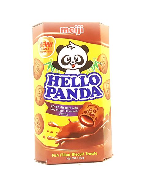 Meiji Hello Panda Cocoa Biscuits And Chocolate Flavoured Filling Sw