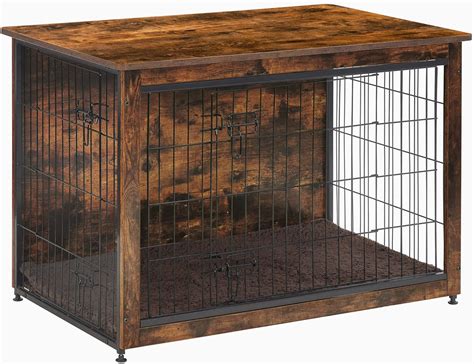 Buy Dwanton Dog Crate Furniture With Cushion Wooden Dog Crate Table