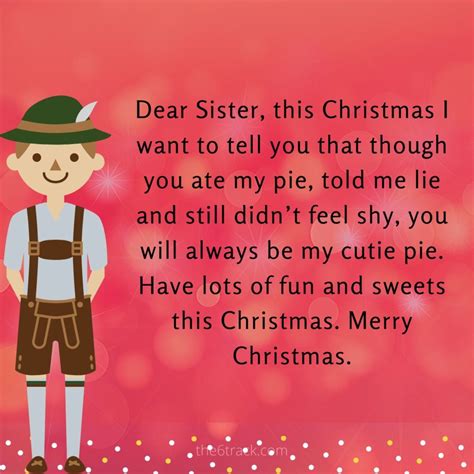 21 Christmas Messages For Sister