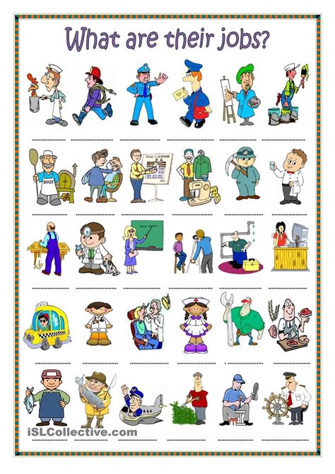 Teaching Kids About Different Careers Worksheet