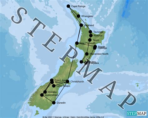 Stepmap Nz Landkarte Für Neuseeland