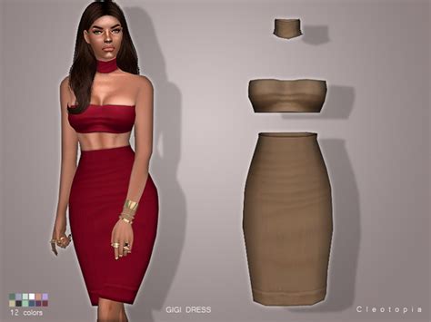 Gigi Bodycon Dress By Cleotopia At Tsr Sims Updates
