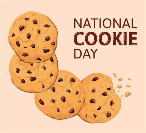 National Cookie Day December Th Vector Art At Vecteezy