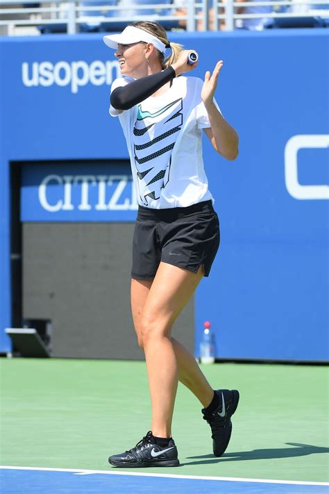 Maria Sharapova Practice Session 2017 Us Open Tennis Tournament At