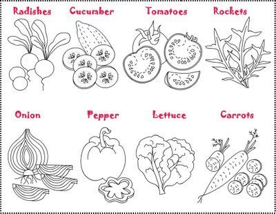 You'll find scrumptious vegetable coloring pages along with wholesome farm coloring pages for your little foodie. Nicole's Free Coloring Pages: Vegetables Salad * Coloring ...