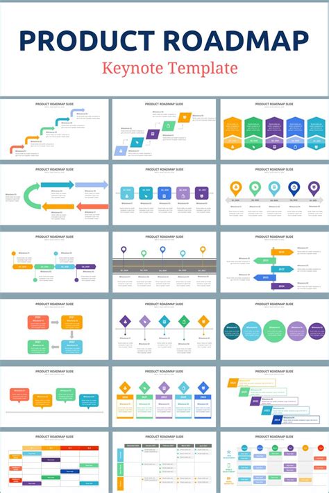 Product Roadmap Keynote Template 20 Best Infographic Design Templates