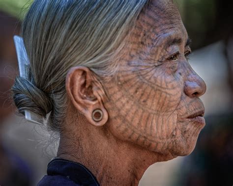 Myanmar The Last Generation Of Tattooed Women Louis Montrose Photography