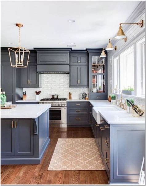 You'll need a measuring tape and notepad to get started. 96+ Gray Kitchen Design - Gray Kitchen Cabinet and Walnut ...