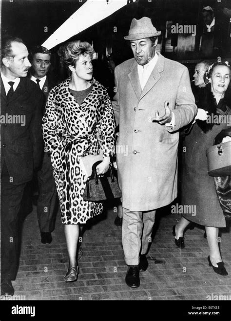 Actor Rex Harrison With Wife Rachel Roberts Stock Photo Alamy