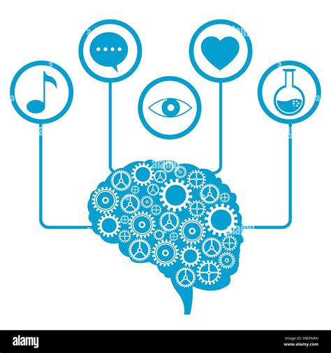 Brain Human Gear Learning Icons Stock Vector Image And Art Alamy