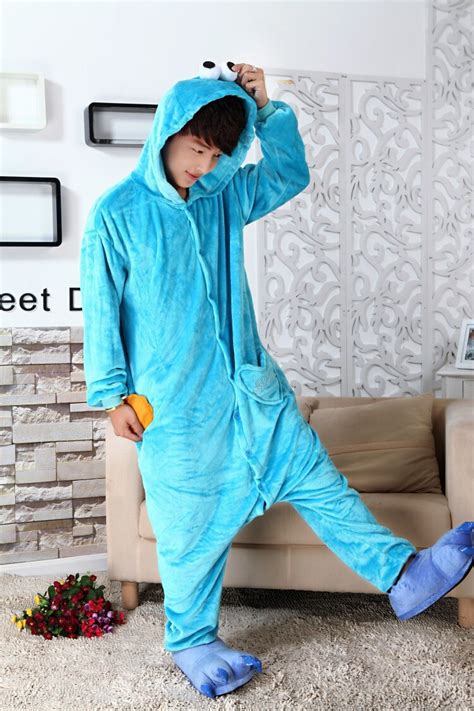 New Unisex Men Women Adult Sesame Street Pajamas Cosplay Costume Animal