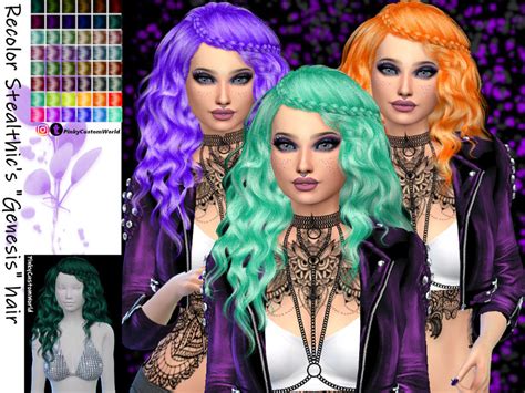 The Sims Resource Retexture Of Genesis Hair By Stealthic