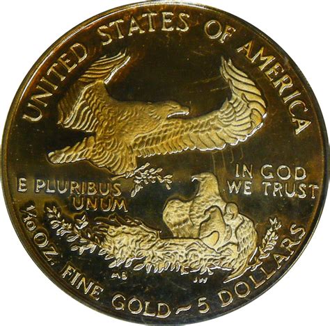 5 Dollars American Gold Eagle Bullion Coinage United States Numista