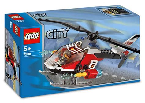 Lego City 7238 Pas Cher Lhélicoptère De Pompiers