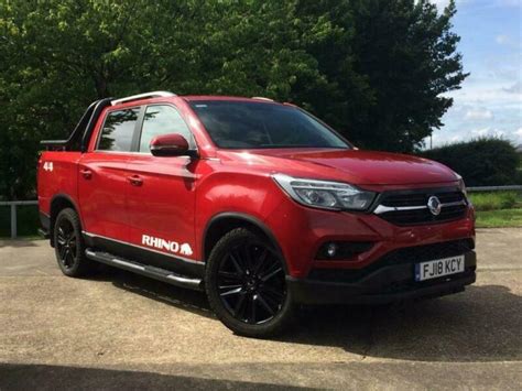 2018 Ssangyong Musso Double Cab Rhino Auto 4x4 Red Pick Up Vat In