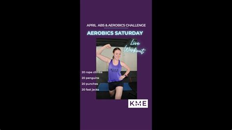 April Fitness Challenge Week 2 Aerobics Saturday Youtube
