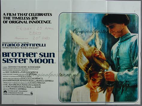 Brother Sun Sister Moon Original Vintage Film Poster Original Poster Vintage Film And Movie