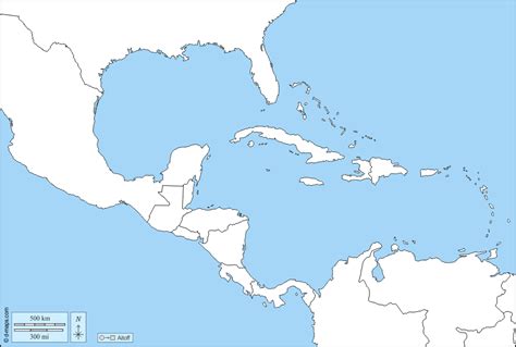 América Central Mapa Gratuito Mapa Mudo Gratuito Mapa En Blanco