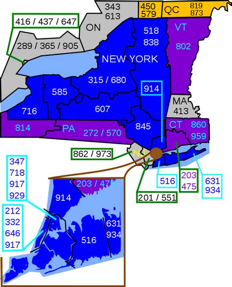 List Of New York Area Codes Wikipedia