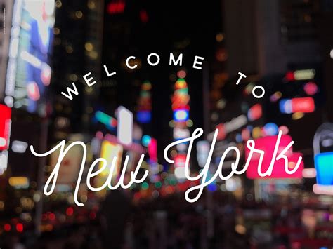 Welcome To New York Sign Welcome To New Yorkfancy Heading Back To