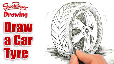 How To Draw A Car Tiretyre Spoken Tutorial Youtube