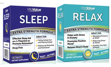 Vitavalue Sleep And Relax Supplements Groupon