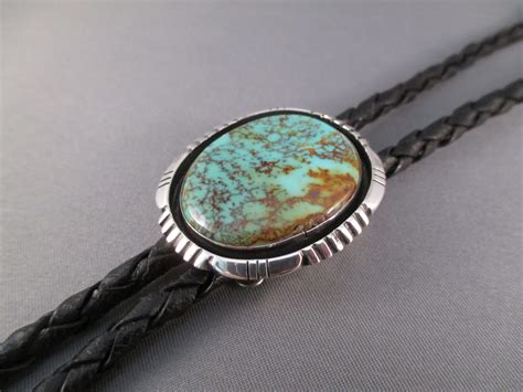Royston Turquoise Bolo Tie By Will Denetdale Two Grey Hills