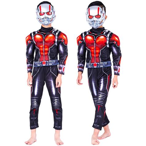 Halloween Party Cosplay Children Boy The Avengers Antman Ant Man Muscle