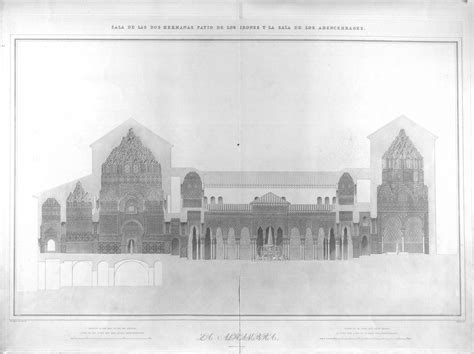 Plans Elevations Sections And Details Of The Alhambra From Drawings