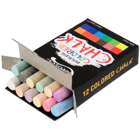 Choice Assorted Colored Chalk 12pack