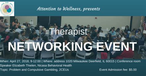 Therapist Networking Event 2ceus Attention To Wellness Buffalo