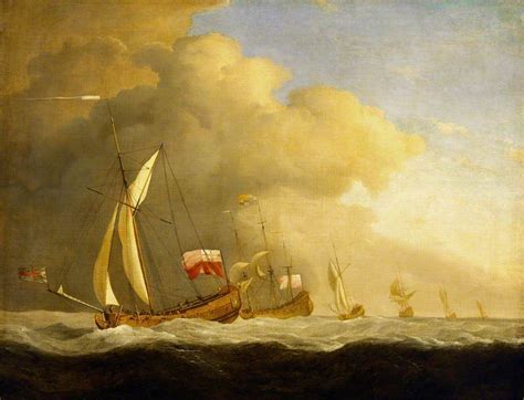 Willem Van De Velde De Jonge Engelse Koninklijke Jachten Op Zee In