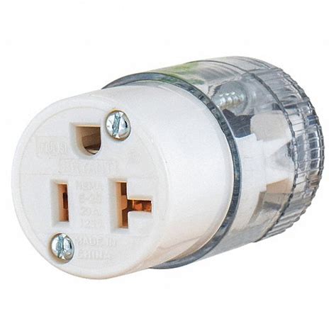 Bryant Straight Blade Connector 5 20r 20 Amps Plugs And Receptacles