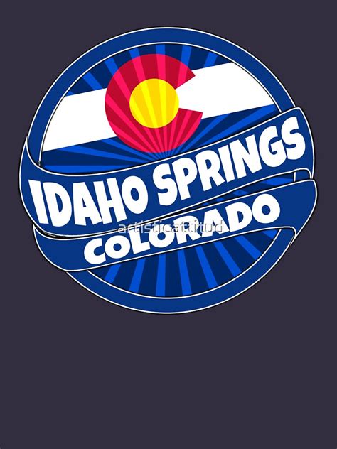 Idaho Springs Colorado Flag Burst T Shirt By Artisticattitud Redbubble
