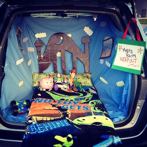 trunk or treat idea andy s room from toy story trick or treat pinterest toy story