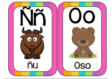 Abecedario Animales Formato Tarjetas Pdf 008 Orientación Andújar