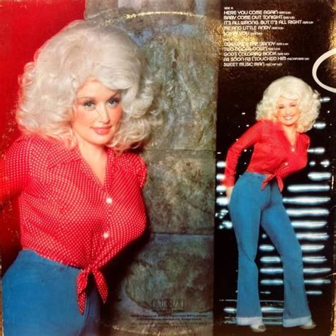 Glittered Vintage Dolly Parton Here You Come Again Vinyl Record Album