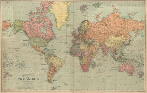 Карта мира 1922 (12000x8000) | Пикабу