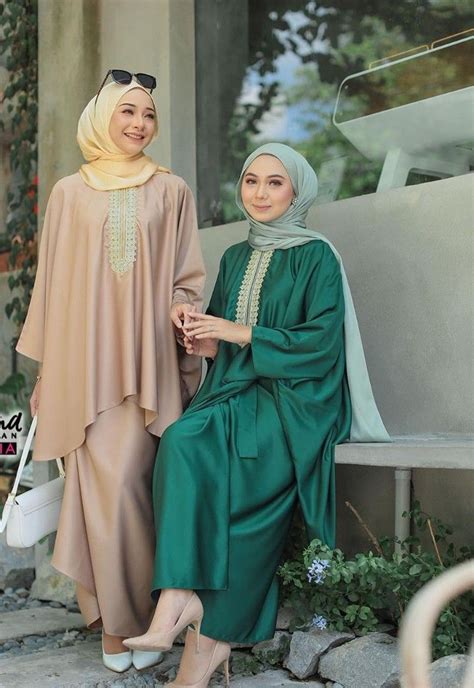 Baju Kurung Kaftan Kain Pario Wrna Nude Women S Fashion Muslimah