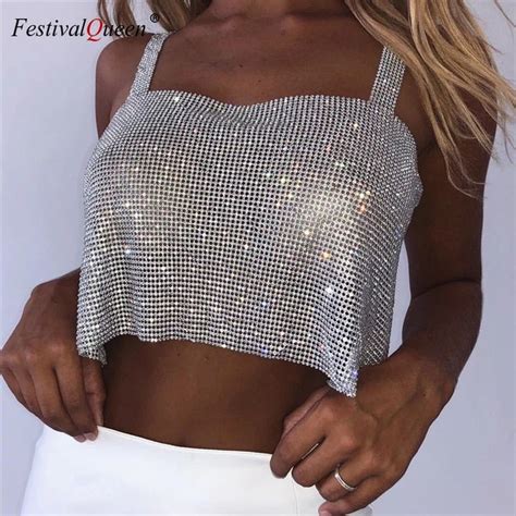 Look What I Found On Aliexpress Party Crop Tops Rhinestone Tank Tops Crop Tops
