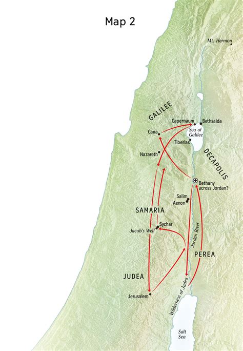 Jordan River Map Jesus Time Share Map