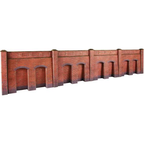Tennents Trains Po244 Metcalfe 00 Gauge Red Brick Retaining Wall