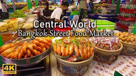 Bangkok Street Food Market Central World Seafood Fried Rice Mooping K Youtube