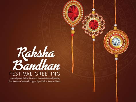 Happy Raksha Bandhan Indian Festival Background With Creative